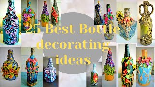 25 best bottle decoration ideas  Home decoration ideas [upl. by Atteynot]