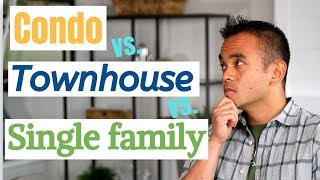 Condo vs House vs Townhouse  Which Type of Real Estate Should You Purchase  First Time Home Buyer [upl. by Emelia864]