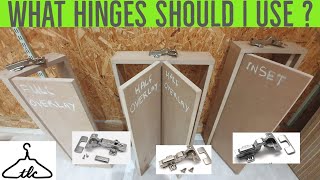 The Main Cabinet Hinge Types Explained  Concealed  Euro  Kitchen Hinges  Vid72 [upl. by Aicemak753]