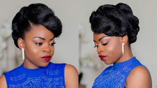 Faux Updo on Natural Hair [upl. by Mit]