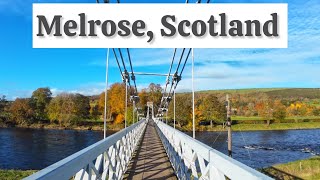 Incredible Melrose Scotland in Fall  4K Walking Tour [upl. by Gnol]