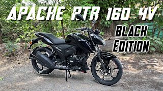 TVS Apache RTR 160 4V Dark Edition  Walkaround Review  Rev Explorers [upl. by Esialb]