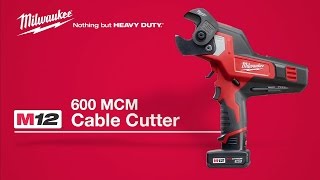 Milwaukee® M12™ 600 MCM Cable Cutter Kit 247221XC [upl. by Goody545]