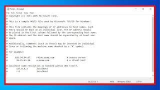 How To Edit hosts File In Windows 10  How To Block Domains amp Subdomains Using Windows hosts File [upl. by Lenej]