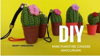 3 diy mini piantine grasse amigurumi [upl. by Concepcion]