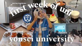 study abroad in seoul  yonsei university dorm movein  first week at yonsei university  uni vlog [upl. by Sirod]