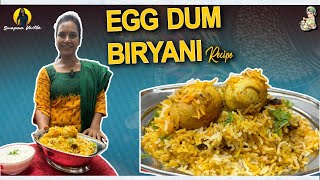 ఎగ్ దమ్ బిర్యానీ😋  Easy Egg Recipes  Egg Dum Biryani 🥚 in Telugu  Swapna Vaitla [upl. by Cyd]