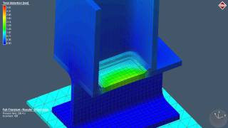 Welding simulation  Multipass welding  Distortion analysis [upl. by Ambrosine]