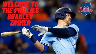 WELCOME TO THE PHILLIES BRADLEY ZIMMER BRADLEYZIMMER PHILLIES MLB [upl. by Wilser]