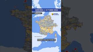 Météo du Mercredi 2 au Vendredi 4 Octobre 2024 [upl. by Goldfinch]