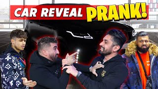 THE BIGGEST CAR REVEAL PRANK EVER  ft Humza Productions amp Harris J [upl. by Nonnaihr]