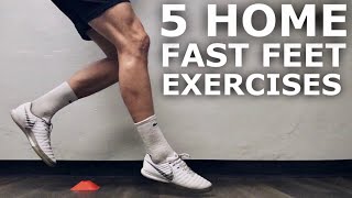 5 Fast Feet Exercises To Improve Foot Speed  Home Fast Feet amp Coordination Training Session [upl. by Peedsaj913]