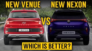 Nexon facelift 2023 VS Venue 2023  Nexon facelift vs Venue facelift  detailed comparison [upl. by Klement260]