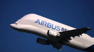 Airbus A300600ST Beluga taking off from Toulouse [upl. by Siderf]