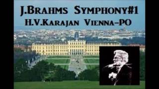 JBrahms Symphony1  HVKarajan ViennaPO  1959 [upl. by Ailliw]