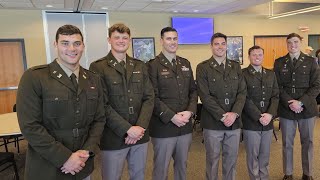 Army Football Team Seniors Commission as 2nd Lts in US Army Post Graduation May 27 2023 [upl. by Ynot5]