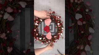 How to Make a Valentine Wreath with Hobby Lobby amp Julies Wreath Boutique [upl. by Farnham84]