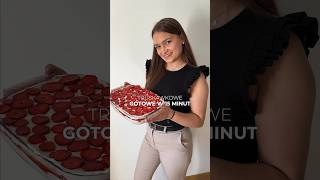 Truskawkowe tiramisu w 15 min cooking cake cookwithme viral viralvideo shorts receipe [upl. by Berliner]