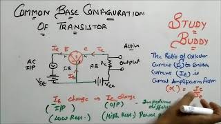 Common BaseCB Configuration of Transistor [upl. by Sherrod187]