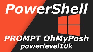 PowerShell Prompt mit OhMyPosh powerlevel10k und TerminalIcons Windows HowTo [upl. by Omrellig]