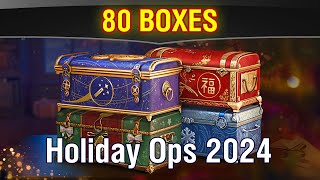 World of Tanks  Opening 80 Boxes  Holiday Ops 2024 [upl. by Tullus]