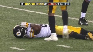 Antonio Brown knocked out by Vontaze Burfict HD [upl. by Chor5]