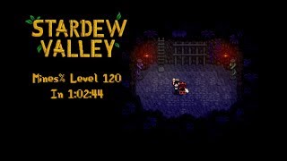 Stardew Valley Speedrun  Mines Level 120 Glitchless in 10244 [upl. by Enniroc]