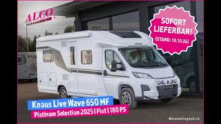 Knaus Live Wave 650 MF Platinum Selection  2025  Alco Wohnmobile [upl. by Gothar317]