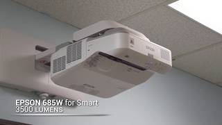 Epson Powerlite 685W For Smart with SBX885 [upl. by Yunfei]