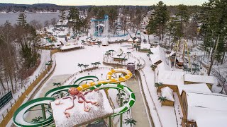 Canobie Lake Park Snow Tour 2020 [upl. by Adlin]