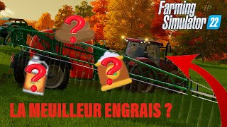 quel est lengrais la plus rentable sur farming simulator 2022 [upl. by Eedna]