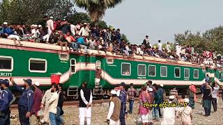 Most Dangerous Train Journey  Tista Express  Ijtema Special 2024 [upl. by Fayre]