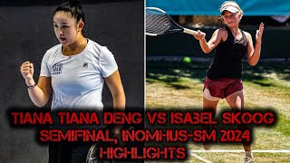 Highlights Tiana Tian Deng  Isabel Skoog Semifinal InomhusSM 2024 [upl. by Malamut]