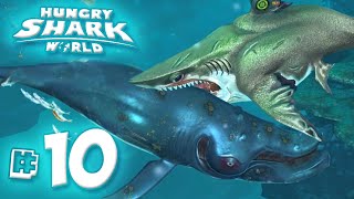 MEGALODON EATS WHALES  Hungry Shark World  Ep10 HD [upl. by Rramo]