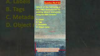 AWS Solutions Architect Associate Certification Practice Questions  Question No 61 aws shorts [upl. by Netsirk]