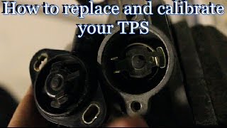 How to replace  calibrate your throttle position sensor TPS Honda [upl. by Ecnerret634]