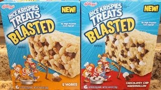 Rice Krispies Treats Blasted Smores amp Chocolate Chip Marshmallow Review [upl. by Mclaughlin]