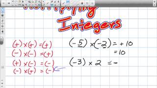 Multiplying and Dividing Integers Grade 8 Nelson Lesson 6 1 and 6 2 2 5 13 [upl. by Teddman]