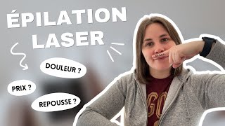 Épilation LASER au VISAGE lèvre menton et cou  épisode 1 [upl. by Yttam]