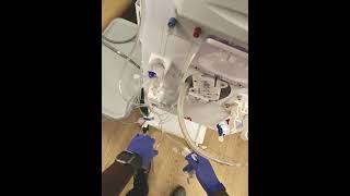 B Braun Dialysis Machine Set Up Incenter Hemodialysis [upl. by Esiole]