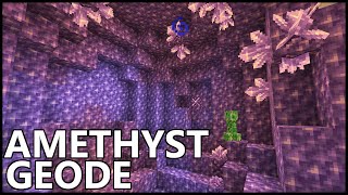 Where To Find AMETHYST GEODE In Minecraft [upl. by Oinotnanauj]