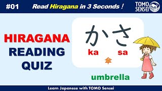 Learn Basic Japanese Words in Hiragana 01 Japanese Reading Practice for Beginners [upl. by Jr]