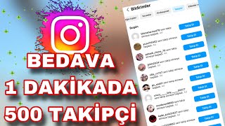 BEDAVA 3 DAKİKADA 500 TAKİPÇİ KASMA  ŞİFRESİZ ÜCRETSİZ İNSTAGRAM TAKİPÇİ HİLESİ 2024 [upl. by Marilla]