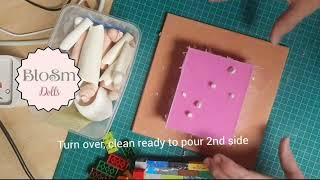 Part 1 BJD  DIY Silicone cast Ball Jointed Doll mould [upl. by Nagam]