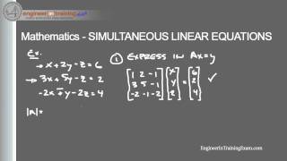 Simultaneous Linear Equations  Fundamentals of Engineering FE EIT Exam Review [upl. by Abert]