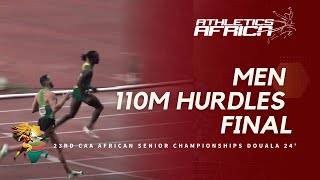 Men’s 110m Hurdles Final  2024 African Athletics Senior Championships  Douala 24 [upl. by Adur333]