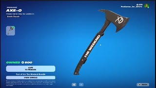 Fortnite AxeO Pickaxe Gameplay [upl. by Dibbell]