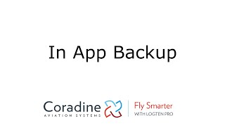 How to Backup Your Pilot Logbook LogTen Pro InApp Backup [upl. by Salazar]