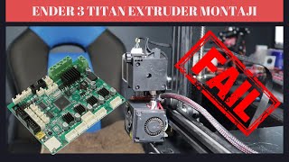 ENDER 3 PROYA TITAN EXTRUDER MONTAJLARKEN ANAKART YAKMAK [upl. by Aneba]