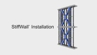 StiffWall XBraced Shear Wall Installation  Light Steel Framing [upl. by Anitreb]